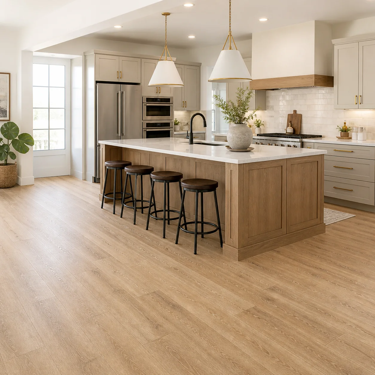 Toffee Oak LVP flooring sample photo 3