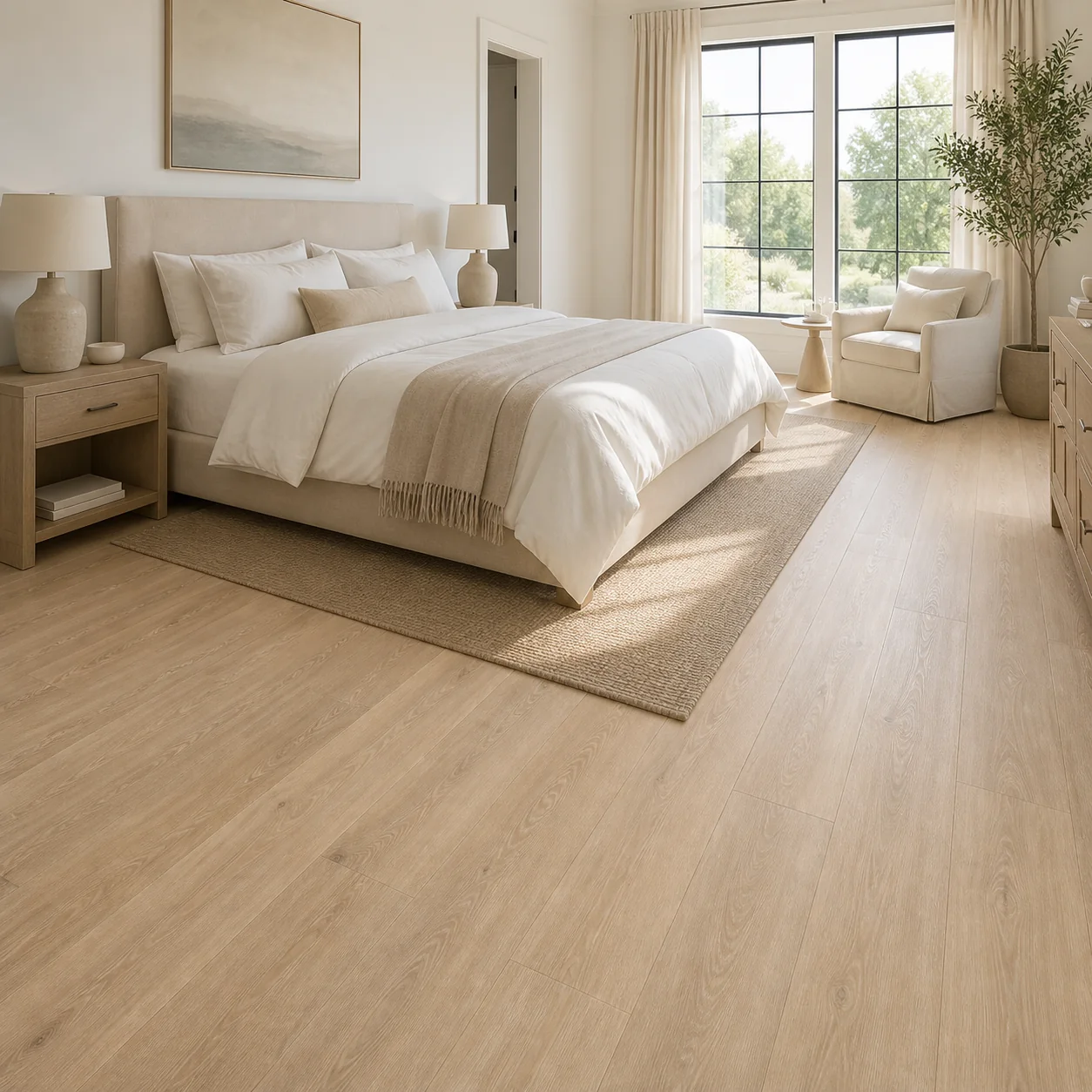 Vanila Oak LVP flooring sample photo 4