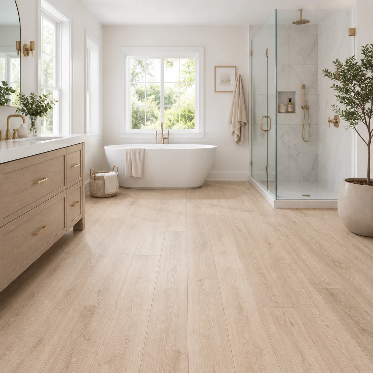 Vanila Oak LVP flooring sample photo 5