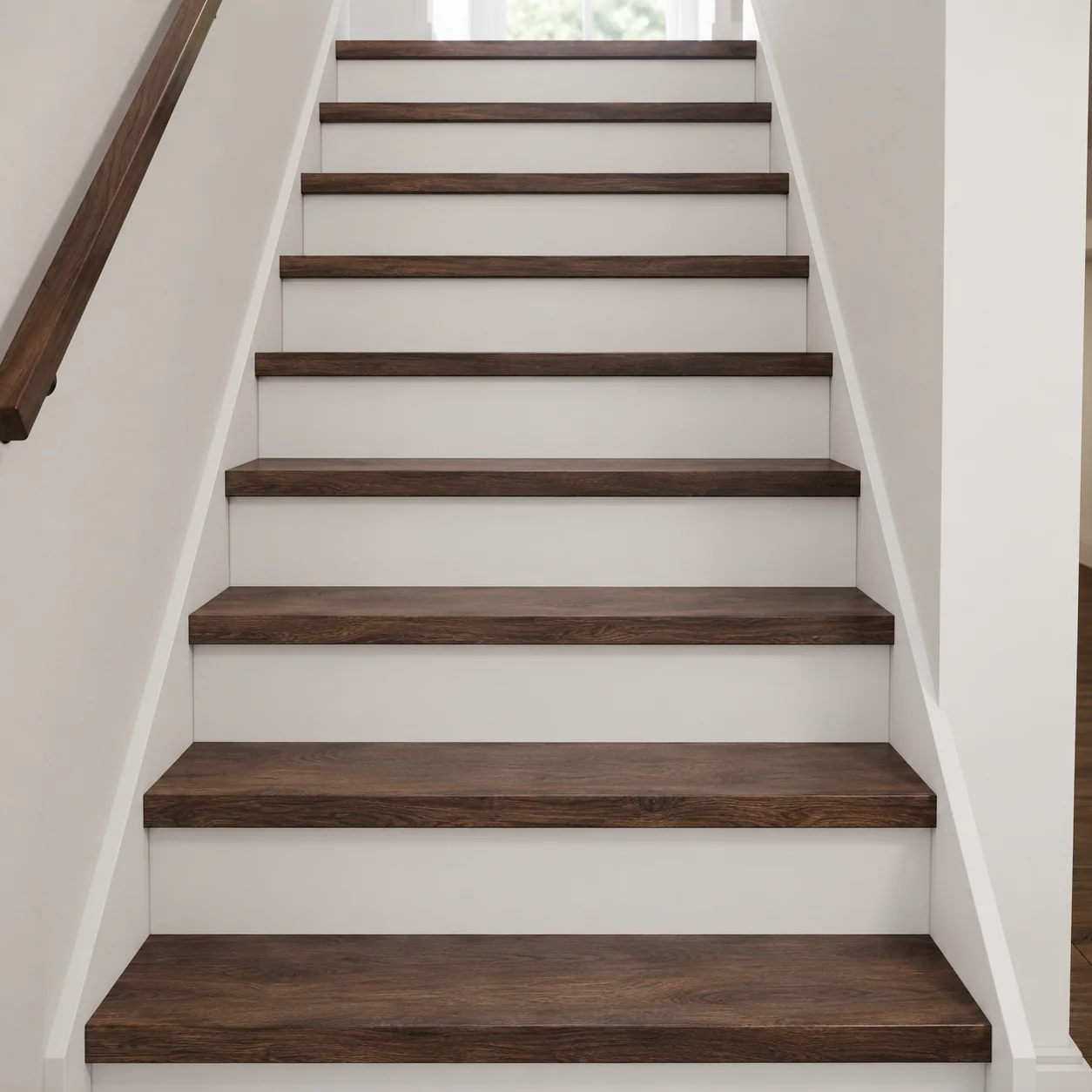 Walnut LVP flooring sample photo 8