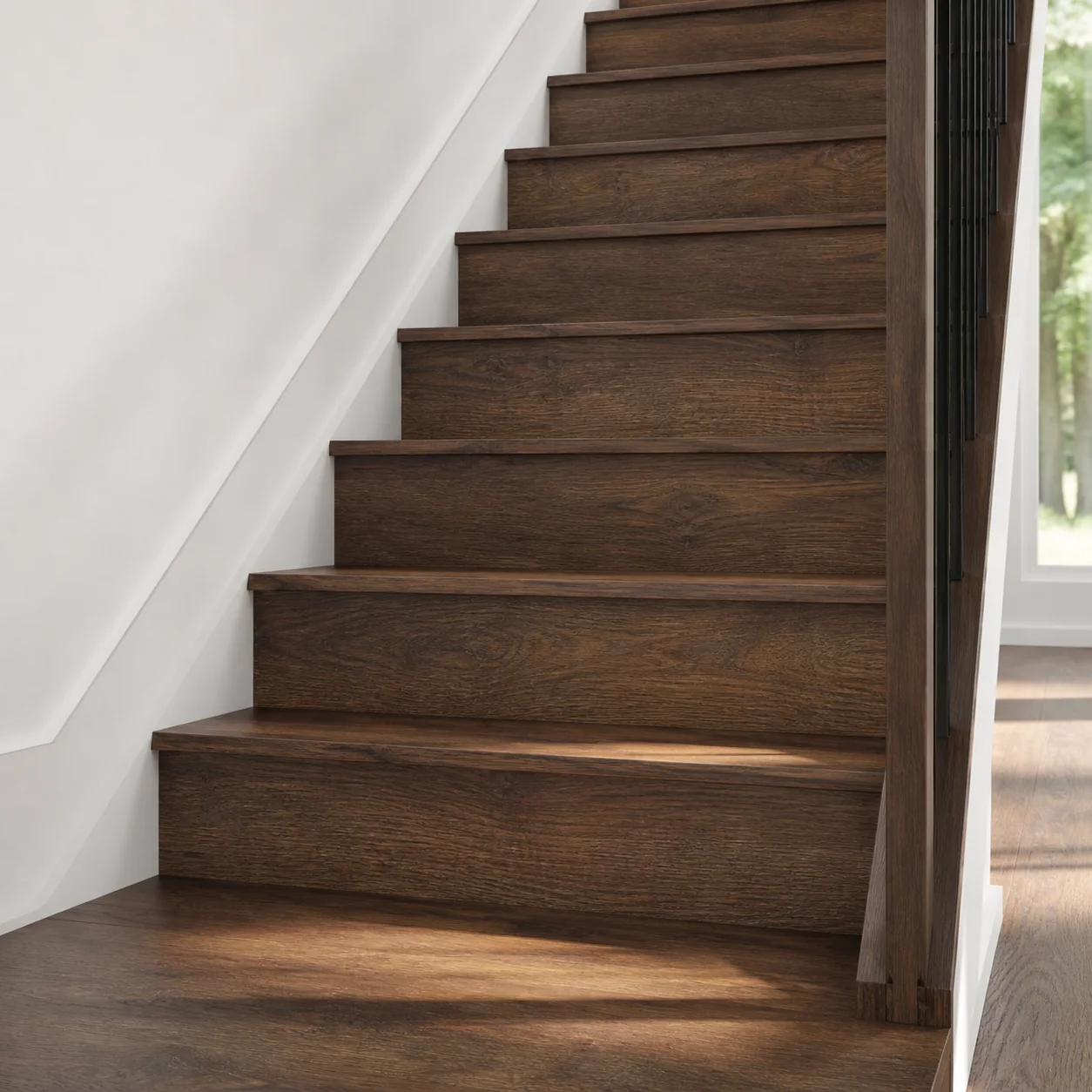 Walnut LVP flooring sample photo 10