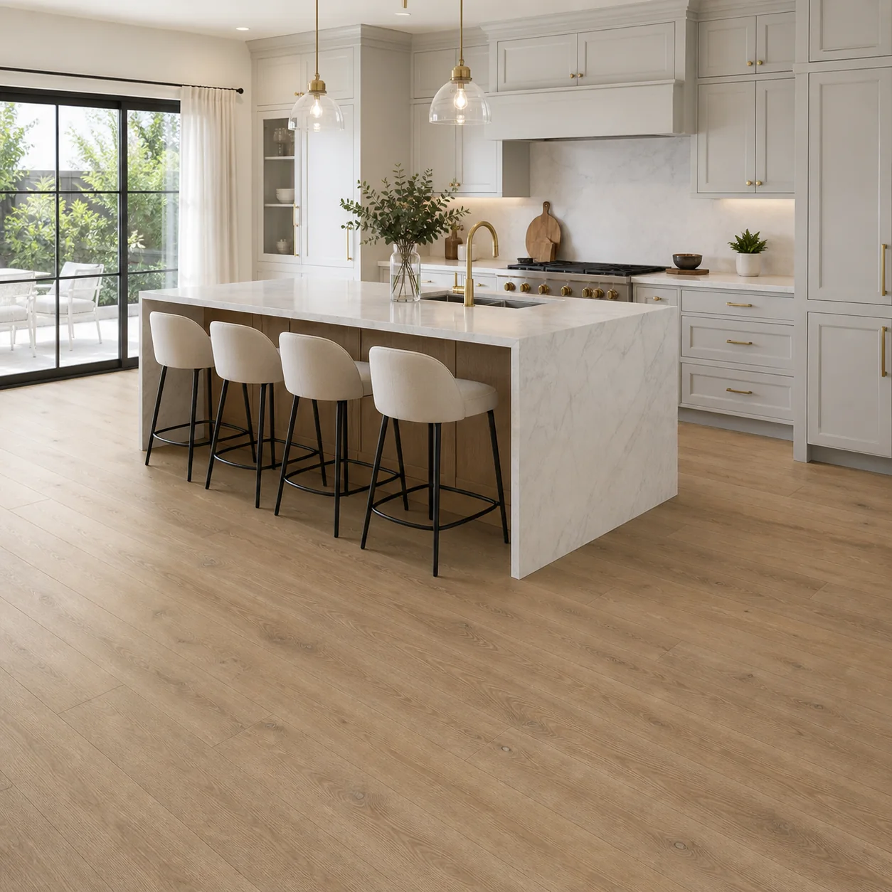 Wheat Oak LVP flooring sample photo 2