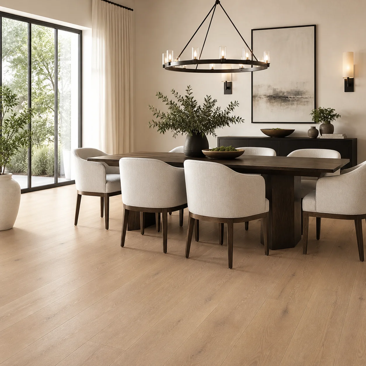 Wheat Oak LVP flooring sample photo 3