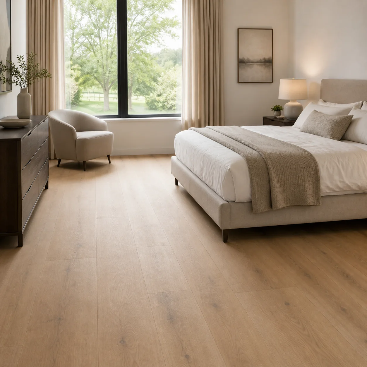 Wheat Oak LVP flooring sample photo 4