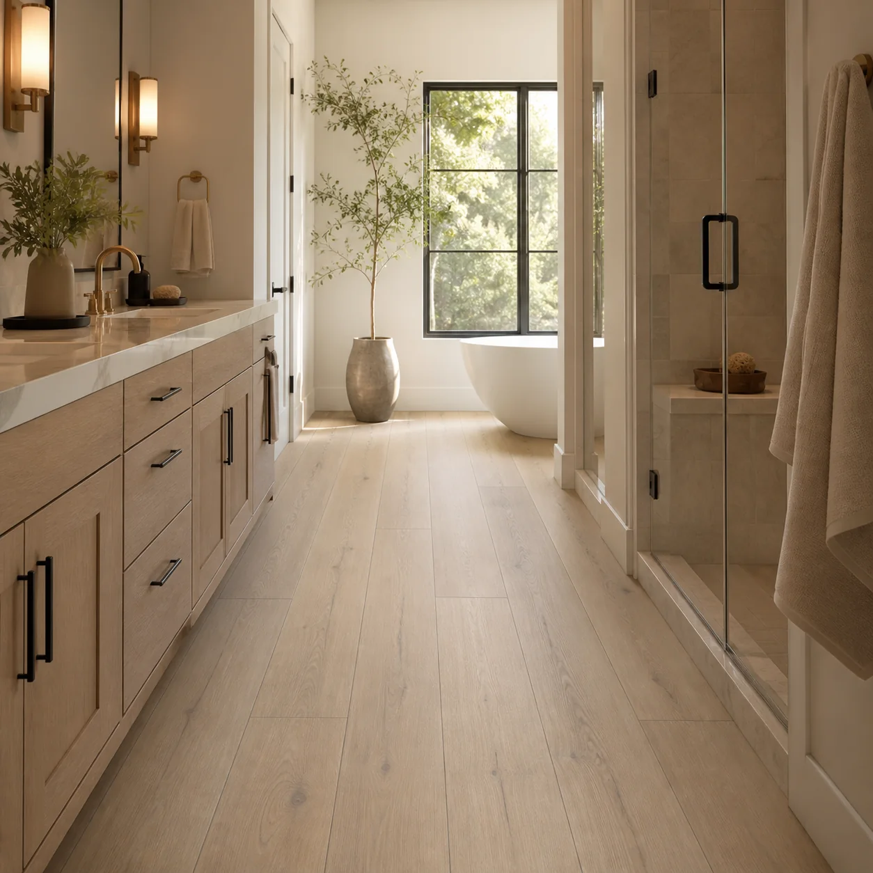 Wheat Oak LVP flooring sample photo 5