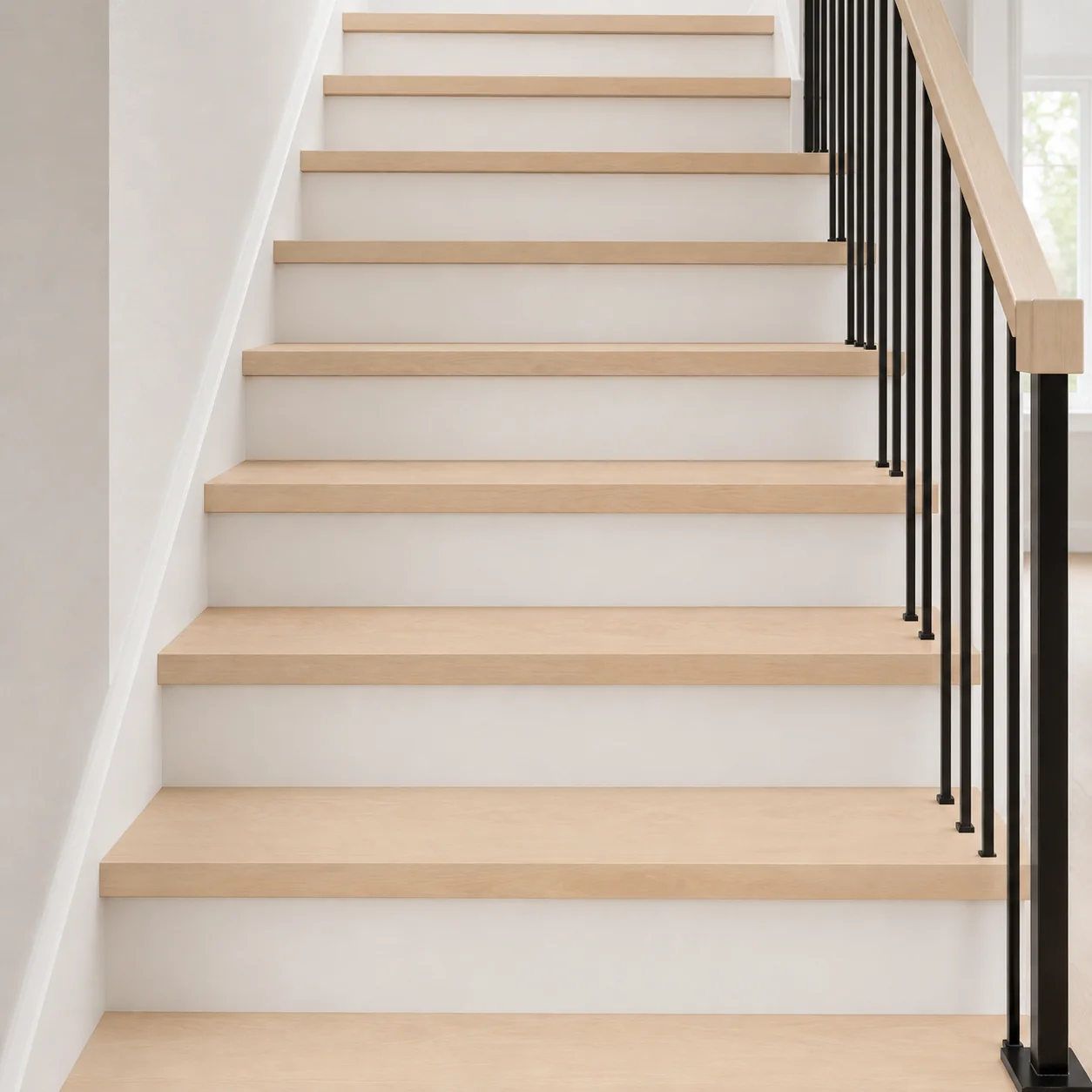 White Birch LVP flooring sample photo 8
