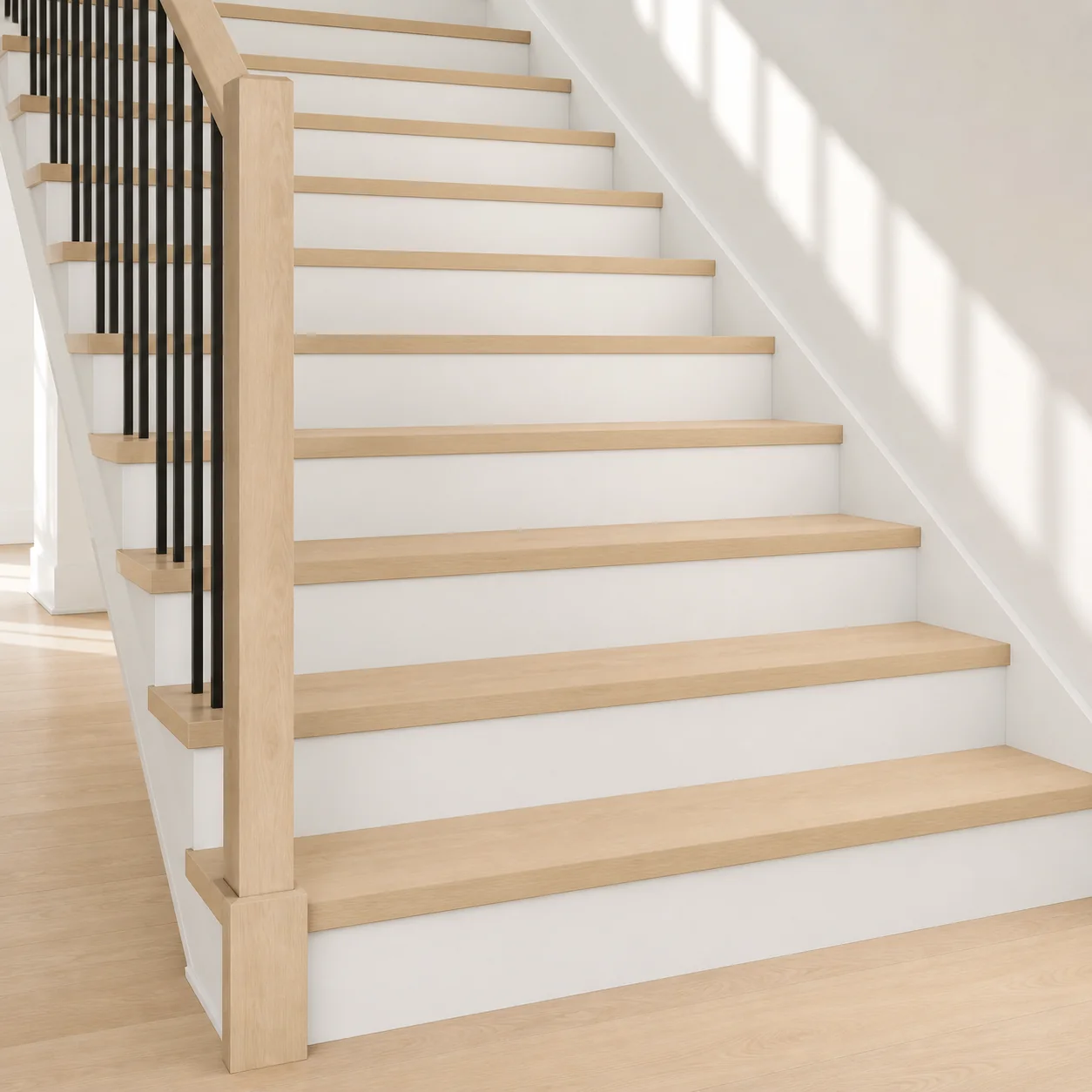 White Birch LVP flooring sample photo 9