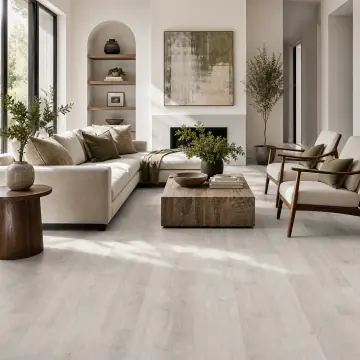 Beach Gray LVP flooring sample